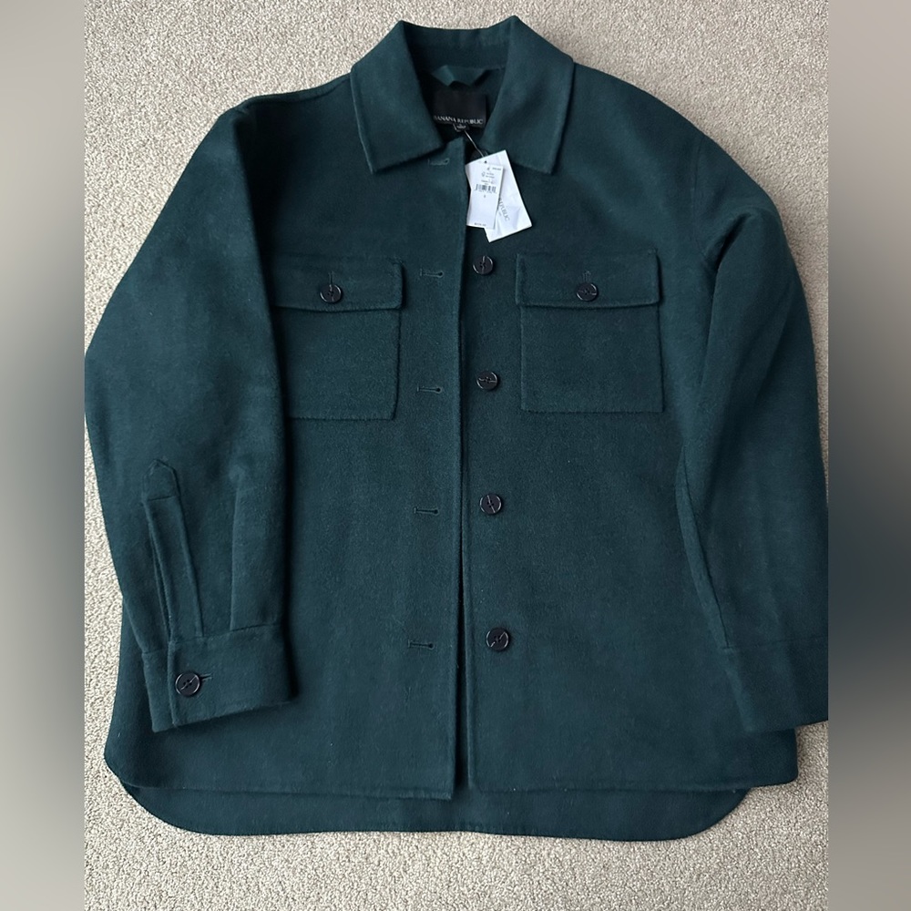 NWT Banana Republic Wool Shirt Jacket/Shacket Size S